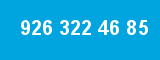 926 322 46 85 926 322 46 85